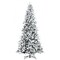 Edge Collections - 9' - Green - Snow Flocked Artificial Christmas Tree with Realistic Branches - 1 Piece